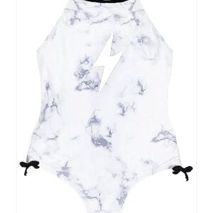 Limeapple Lightning Marble One Piece Swimsuit
